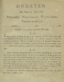 Dziennik Urzedowy Województwa Sandomierskiego, 1816, nr 29, dod.