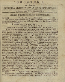 Dziennik Urzędowy Gubernii Radomskiej, 1857, nr 4, dod. I