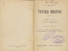 Psychologia elementarna
