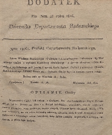 Dziennik Departamentowy Radomski, 1815, nr 46, dod.