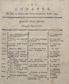 Dziennik Urzędowy Województwa Sandomierskiego, 1819, nr 4, dod.