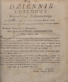 Dziennik Urzędowy Województwa Sandomierskiego, 1819, nr 42