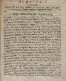Dziennik Urzędowy Gubernii Radomskiej, 1856, nr 44, dod. 1