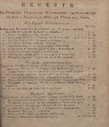 Regestr Do Dzeinnika Urzędowego Województwa Sandomierskiego od dnia 1 Stycznia do ostatniego Marca 1819 r.