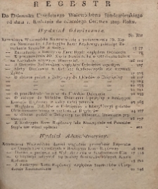 Regestr Do Dzeinnika Urzędowego Województwa Sandomierskiego od dnia 1 Kwietnia do ostatniego Czerwca 1819 r.