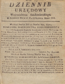 Dziennik Urzędowy Województwa Sandomierskiego, 1823, nr 39