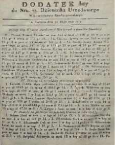 Dziennik Urzędowy Województwa Sandomierskiego, 1830, nr 22, dod. I