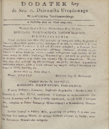 Dziennik Urzędowy Województwa Sandomierskiego, 1829, nr 21, dod. 1