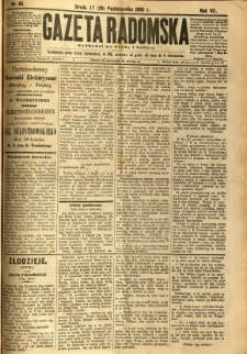 Gazeta Radomska, 1890, R. 7, nr 86