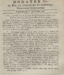 Dziennik Urzędowy Województwa Sandomierskiego, 1829, nr 24, dod. 1