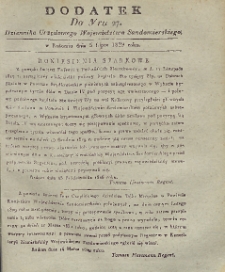 Dziennik Urzędowy Województwa Sandomierskiego, 1829, nr 27, dod.