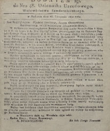 Dziennik Urzędowy Województwa Sandomierskiego, 1830, nr 48, dod. II