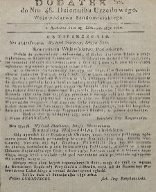 Dziennik Urzędowy Województwa Sandomierskiego, 1830, nr 48, dod. III