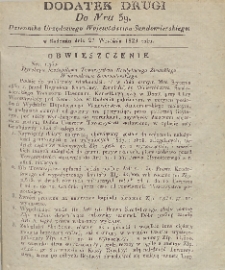 Dziennik Urzędowy Województwa Sandomierskiego, 1829, nr 39, dod. 2