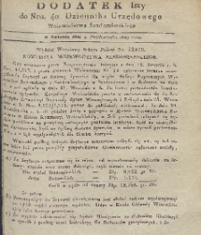 Dziennik Urzędowy Województwa Sandomierskiego, 1829, nr 40, dod. 1