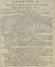 Dziennik Urzędowy Województwa Sandomierskiego, 1831, nr 21, dod. 2