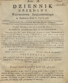 Dziennik Urzędowy Województwa Sandomierskiego, 1831, nr 28
