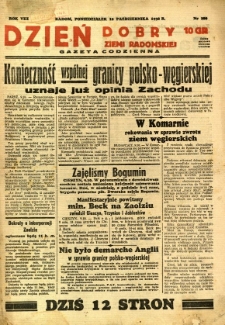 Dzień Dobry Ziemi Radomskiej, 1938, R. 8, nr 280