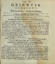 Dziennik Urzędowy Województwa Sandomierskiego, 1832, nr 32