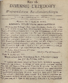 Dziennik Urzędowy Województwa Sandomierskiego, 1833, nr 28