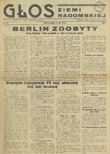 Głos Ziemi Radomskiej, 1945, R. 1, nr 74