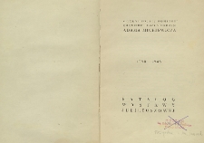 Ogólnopolski Komitet Obchodu 150-lecia Urodzin Adama Mickiewicza, 1798-1948 : Katalog wystawy jubileuszowej