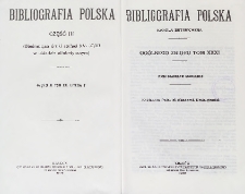 Bibliografia Polska Karola Estreichera. Ogólnego zbioru Tom XXXI