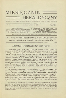 Miesięcznik Heraldyczny, 1934, R. 13, nr 3