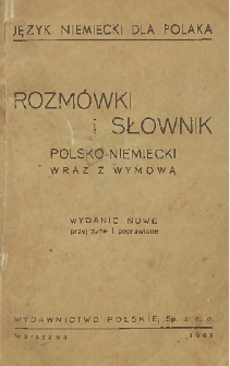 Rozmówki i słownik polsko-niemiecki wraz z wymową