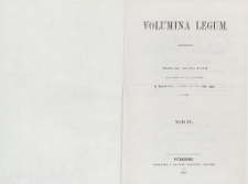 Volumina legum. T. 4