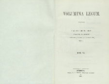Volumina legum. T. 6