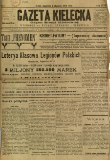 Gazeta Kielecka, 1918, R. 47, nr 2