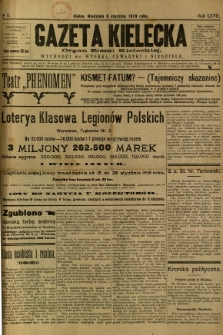 Gazeta Kielecka, 1918, R. 47, nr 3