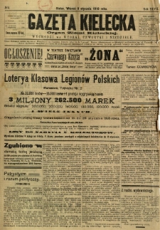 Gazeta Kielecka, 1918, R. 47, nr 4