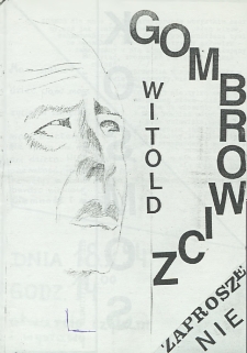 [Zaproszenie „Witold Gombrowicz Kosmos” - Wystawa] / Teatr Powszechny im. Jana Kochanowskiego w Radomiu
