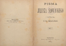 Pisma Juliusza Słowackiego T. 4