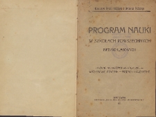 Program nauki w szkołach powszechnych siedmioklasowych : ogólne wskazówki metodyczne : wychowanie fizyczne - przepisy higjeniczne