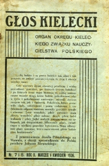 Głos Kielecki, 1936, R. 2. nr 7/8
