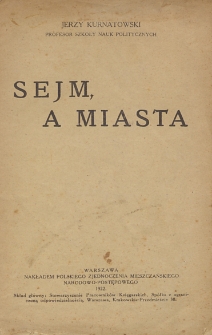 Sejm, a miasta