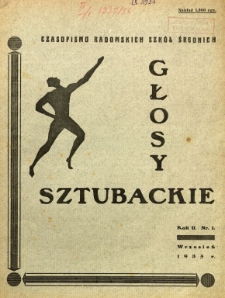 Głosy Sztubackie, 1935, R. 2, nr 1