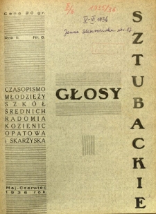 Głosy Sztubackie, 1936, R. 2, nr 6