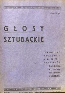 Głosy Sztubackie, 1937, R. 3, nr 3