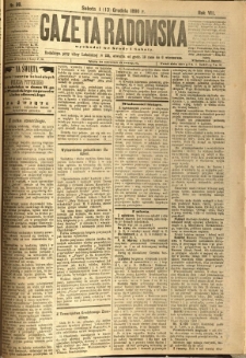 Gazeta Radomska, 1890, R. 7, nr 99