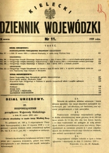Kielecki Dziennik Wojewódzki, 1929, nr 11