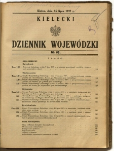Kielecki Dziennik Wojewódzki, 1937, nr 16