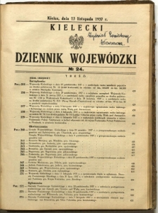 Kielecki Dziennik Wojewódzki, 1937, nr 24