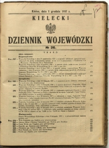Kielecki Dziennik Wojewódzki, 1937, nr 26