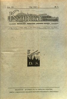 Kronika Diecezji Sandomierskiej, 1922, R. 15, nr 5