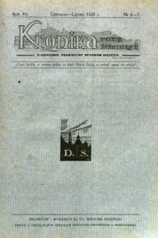 Kronika Diecezji Sandomierskiej, 1922, R. 15, nr 6/7