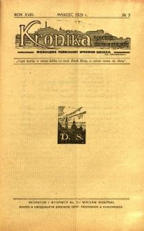 Kronika Diecezji Sandomierskiej, 1925, R. 18, nr 3